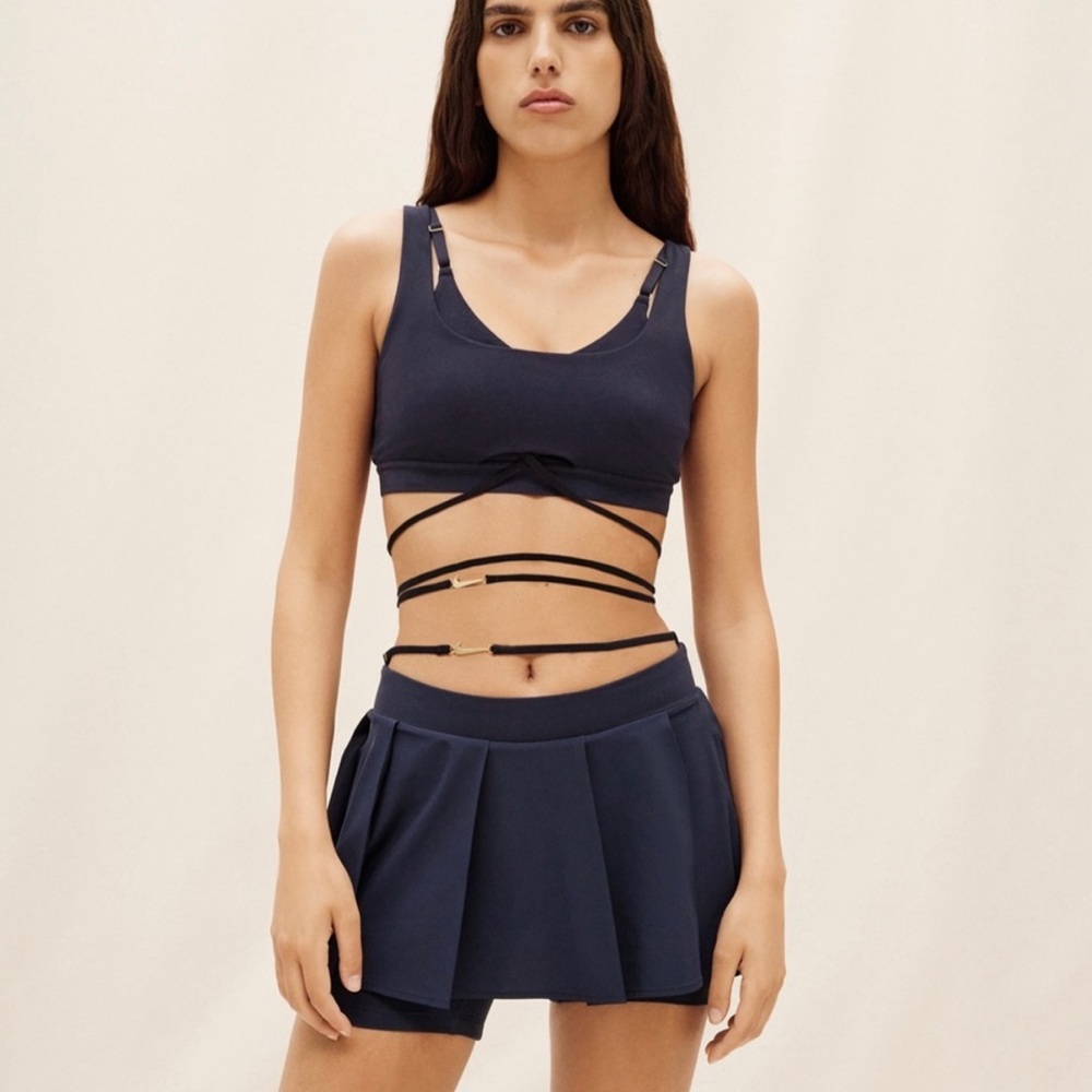 NIKE X JACQUEMUS navy tennis skort M